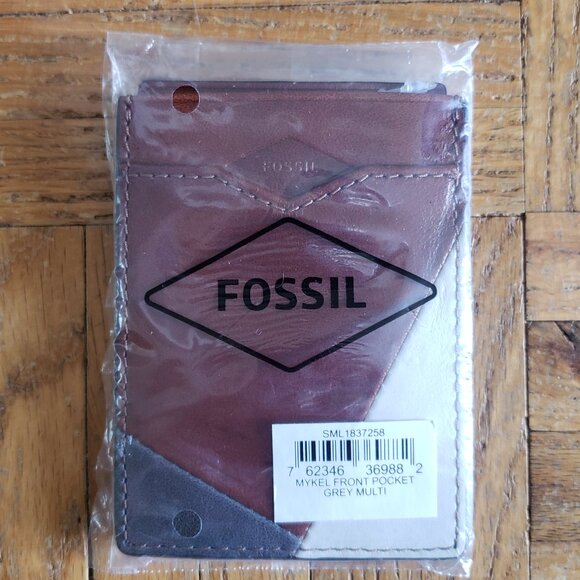 Men's Fossil Mykel Front Pocket Clip Wallet Card Holder - Picture 4 of 4